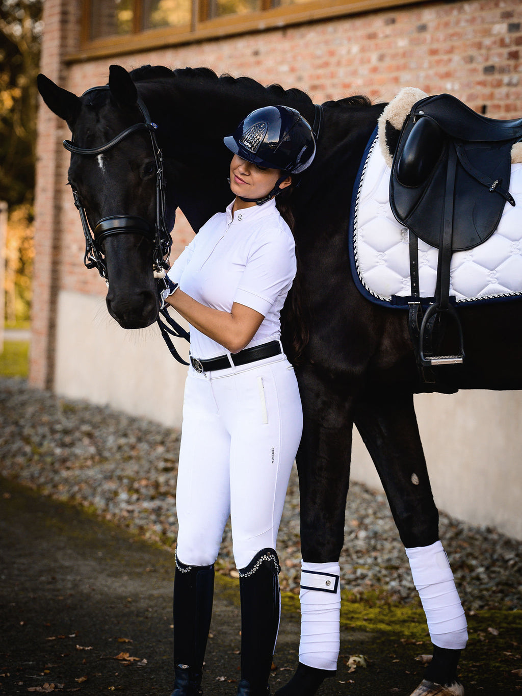 PS of Sweden Dressuur Zadeldekje - Signature White