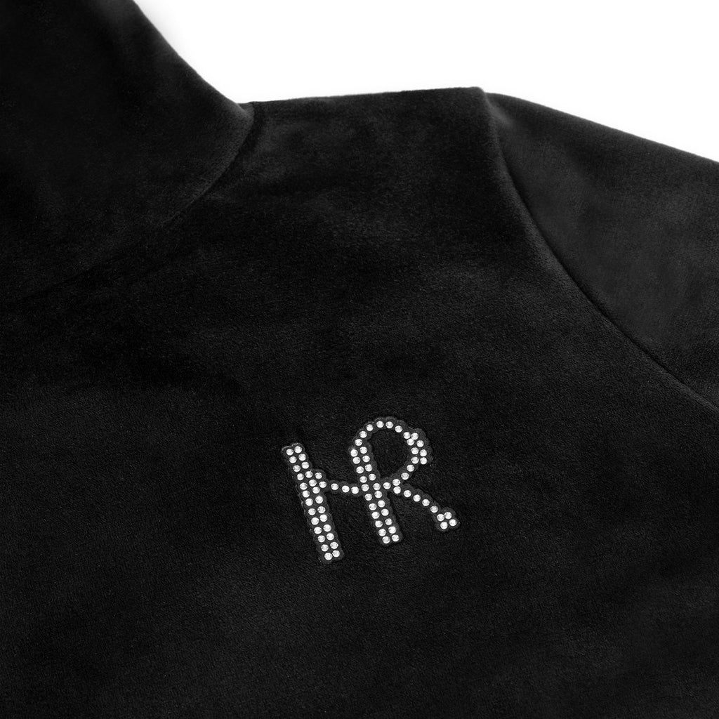 Mrs Ros Training Velvet Top - Couture Limited Edition Black