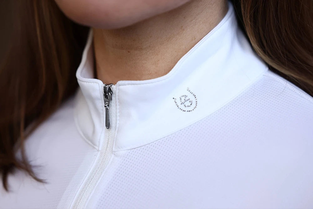 Equestrian Stockholm Light Breeze Top - Blue Meadow