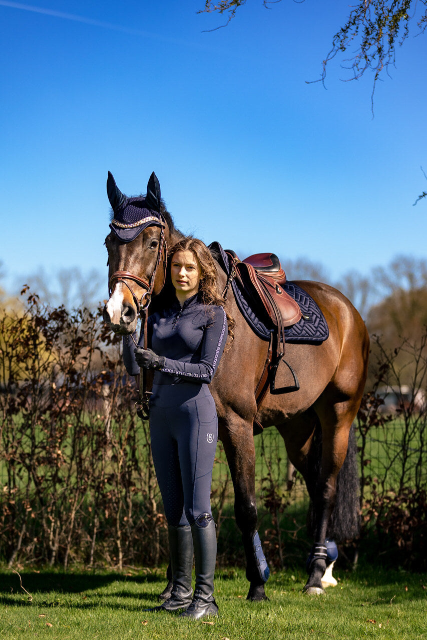 Equestrian Stockholm Power Top - Modern Tech Navy