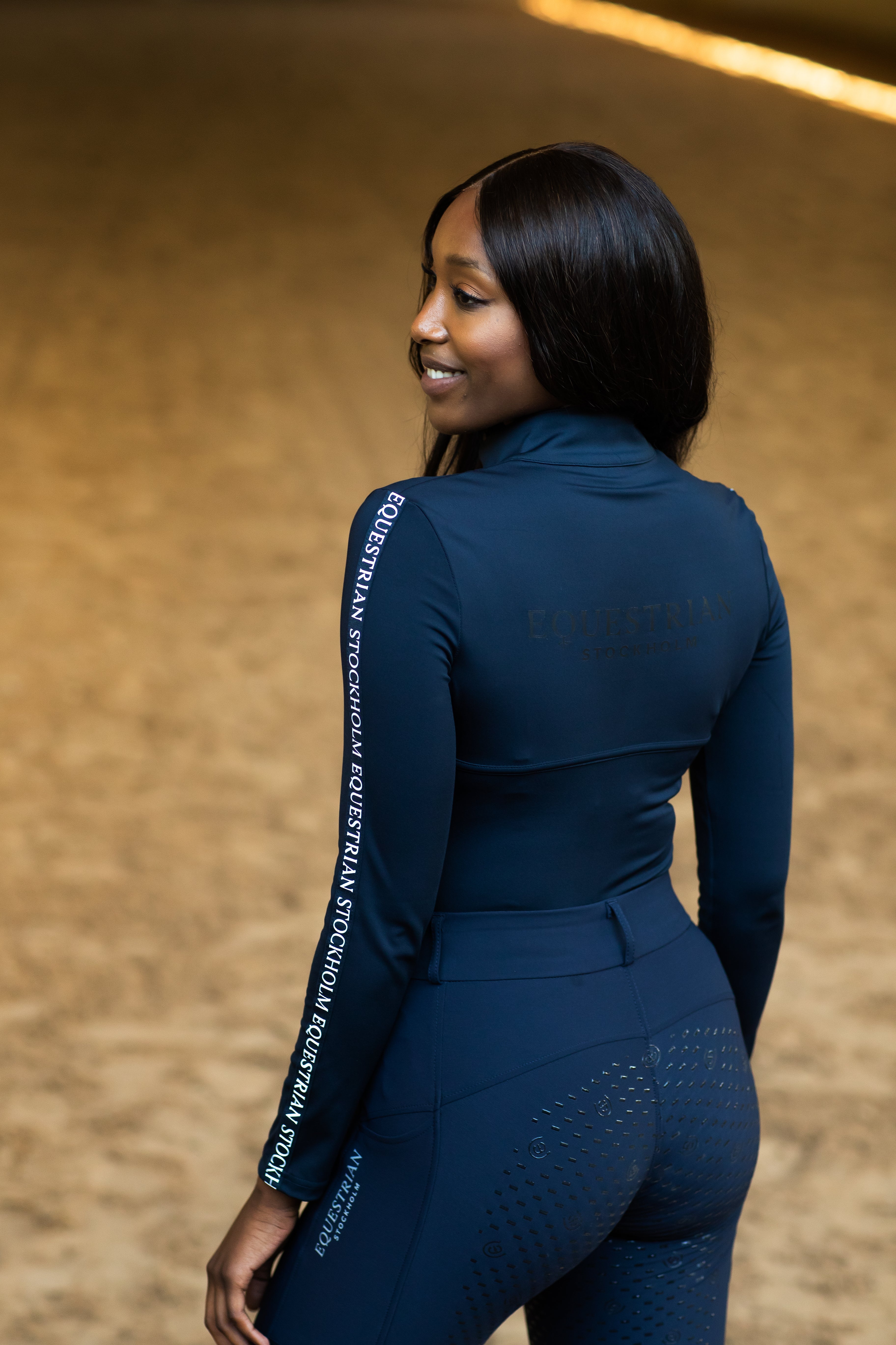 Equestrian Stockholm Power Top - Modern Tech Navy