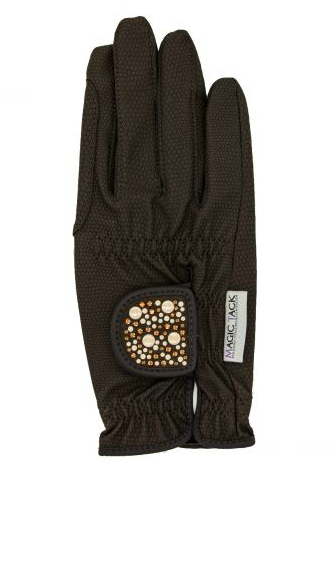 Hauke Schmidt Rijhandschoen - A touch MagicTack Dark Brown