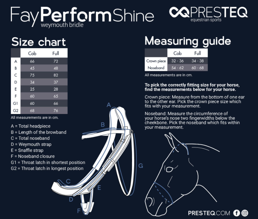 Presteq - Hoofdstel Stang&Trens Zwart