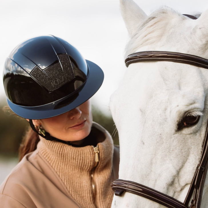 Kask Kooki Lady Glossy - Black Swarovski