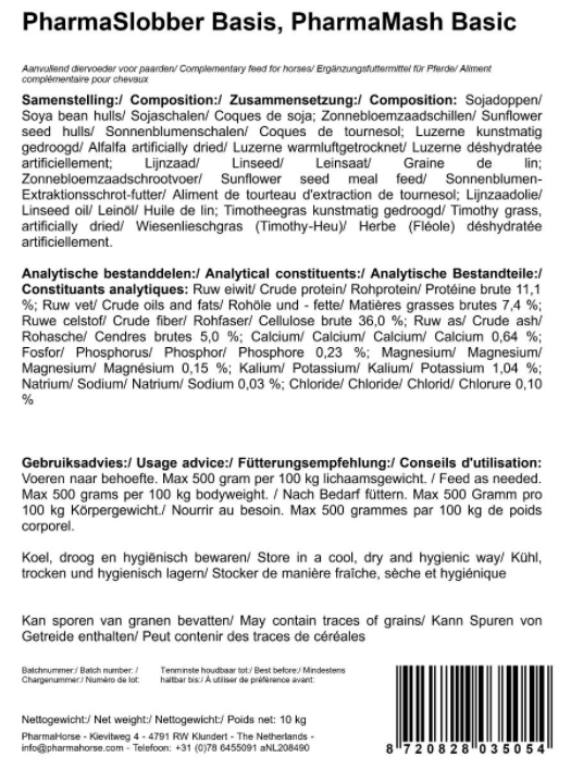 Pharmahorse - Pharmaslobber basis 10KG