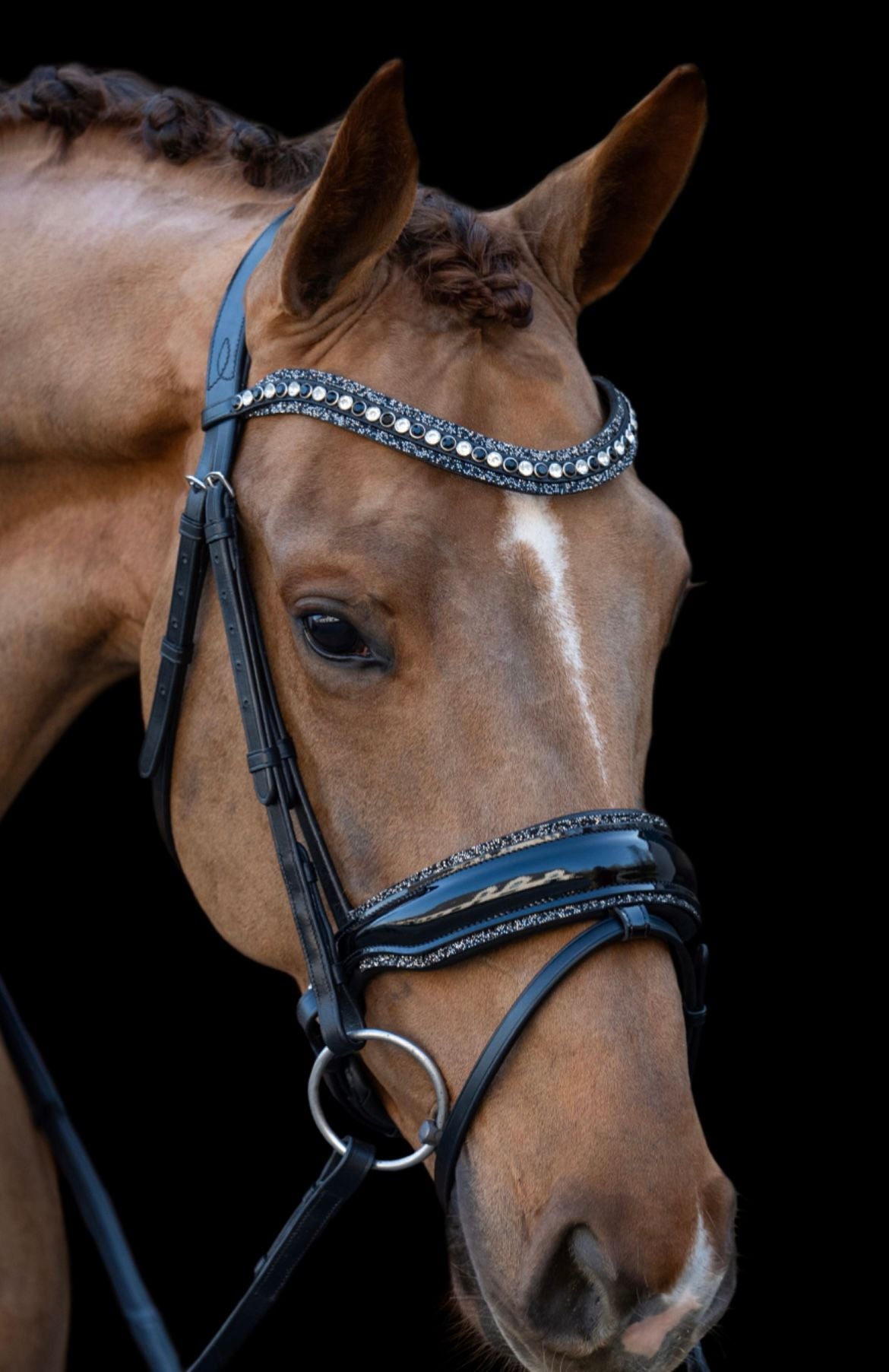 HB Showtime - Hoofdstel It's so special Black-Navy Glitter