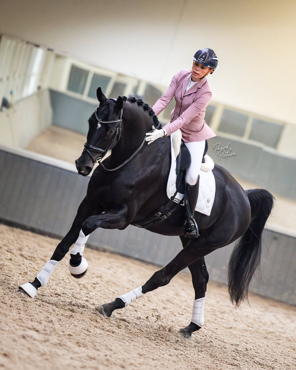 Mrs. Ros - Showjacket mesh Blush Noir