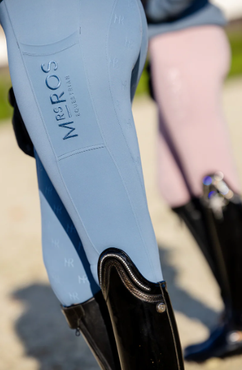 Mrs Ros silhouette riding breeches blue - blush noir