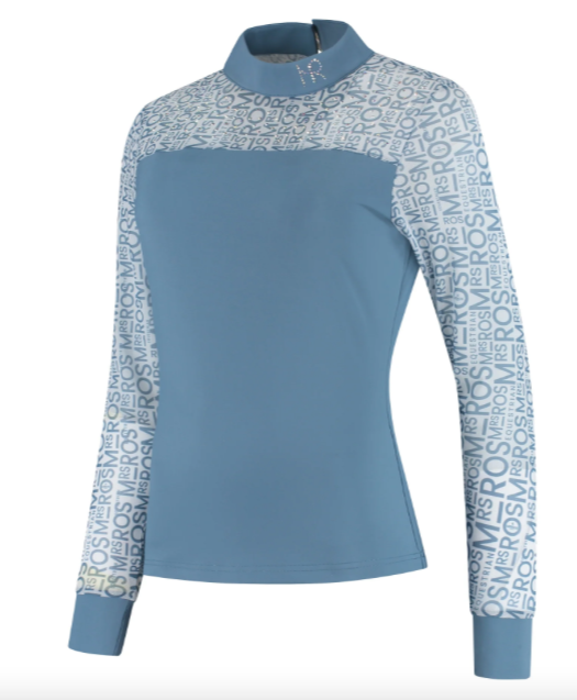 Mrs Ros Wedstrijdshirt - Mesh logo long sleeve Blush Noir