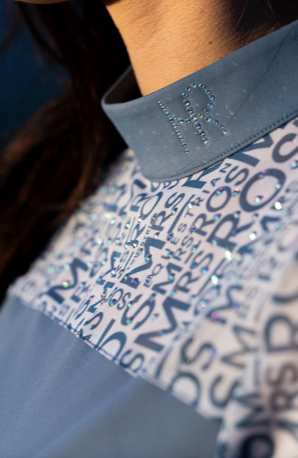 Mrs Ros Wedstrijdshirt - Mesh logo long sleeve Blush Noir