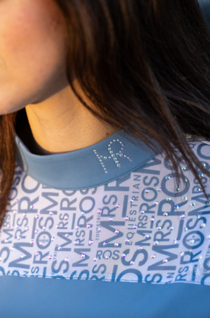 Mrs Ros Wedstrijdshirt - Mesh logo long sleeve Blush Noir