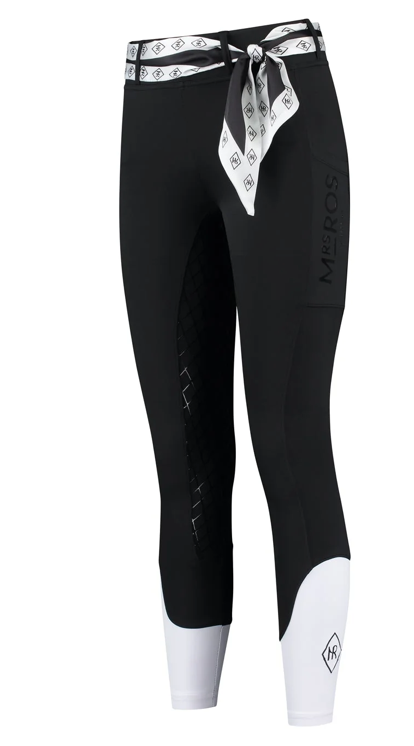 Mrs Ros silhouette riding breeches  - Black
