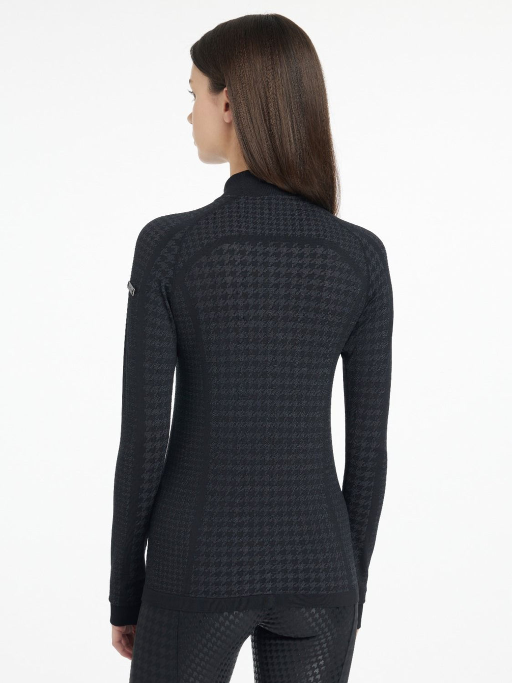 LeMieux Base Layer Long Sleeve - Aspen Houndstooth