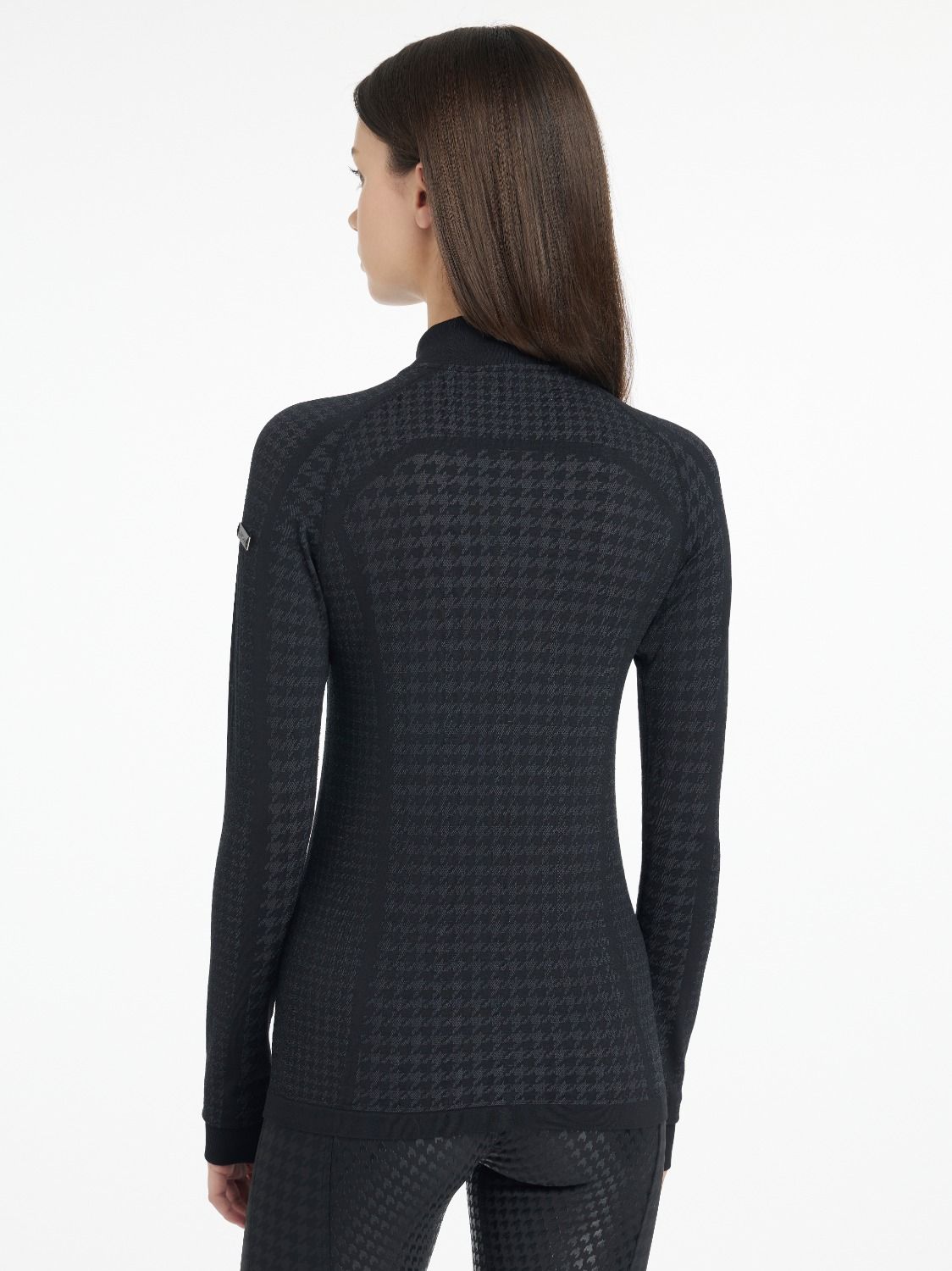 LeMieux Base Layer Long Sleeve - Aspen Houndstooth