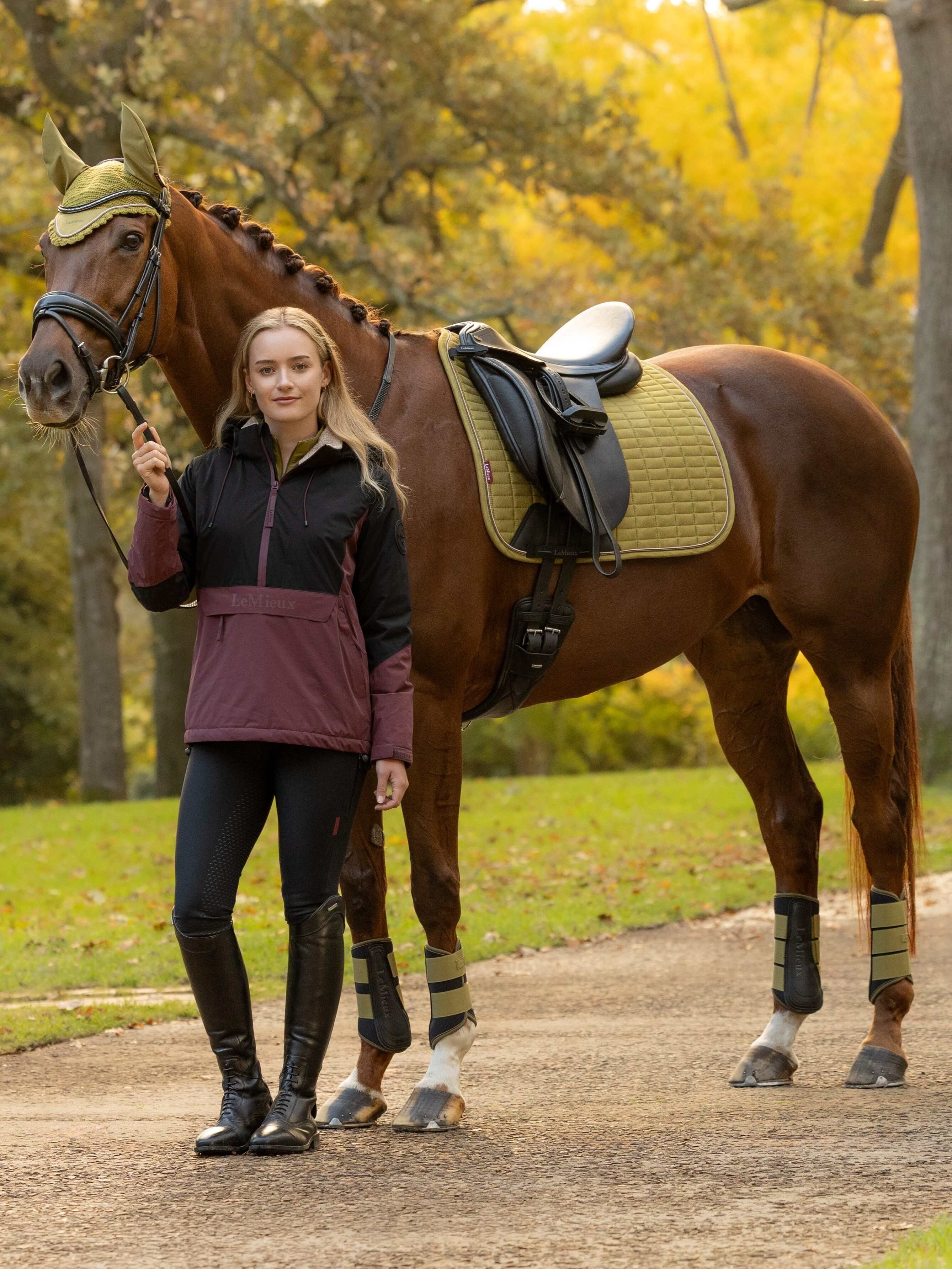 LeMieux - Suède Dressuur Zadeldek Gooseberry